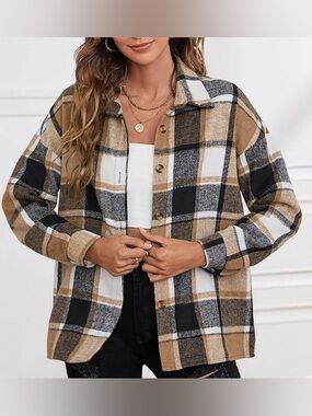 NWT Size Large Plaid Flannel Shirt